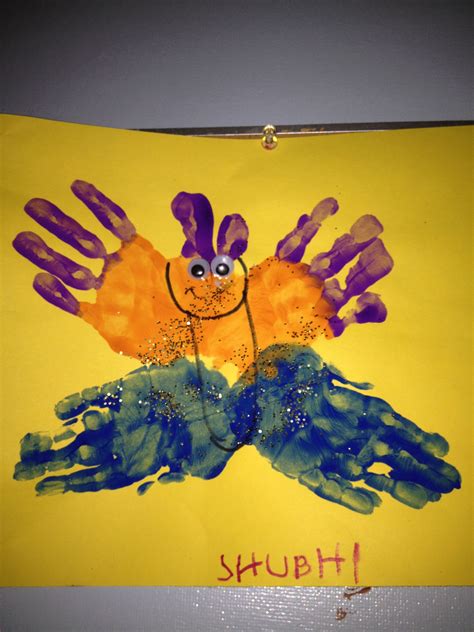 Letter B Butterfly Handprint Craft Preschool Lesson Plans Preschool