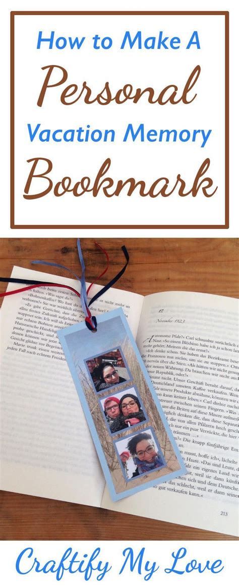 Make Your Own Vacation Memory Bookmark Vacation Memories Photo