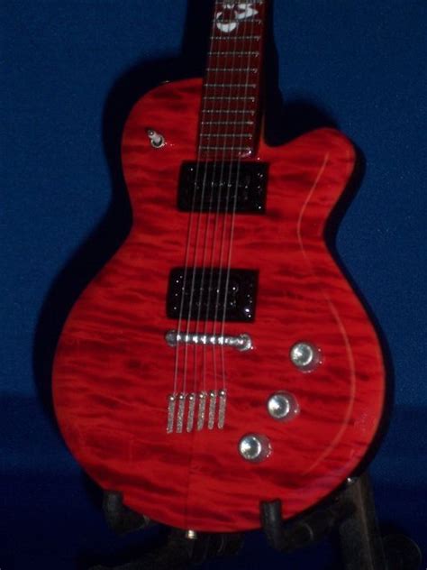 Sammy Hagar Red Rocker Miniature Cabo Wabo Guitar