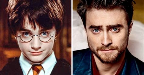 o antes e o depois do elenco de harry potter