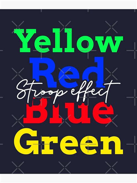 Stroop Effect Sticker For Sale By Madebyalic Redbubble