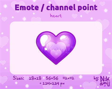Heart Emote How To Make Animations Purple Heart Discord Twitch