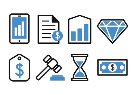 Business And Finance Icon Set 120189 Vector Art At Vecteezy