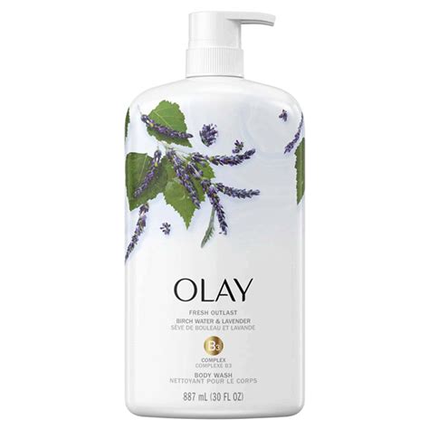 Olay Fresh Outlast Body Wash Birch Water And Lavender 30 Fl Oz Female