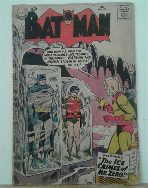Batman 121 1959 First Appearance Of Mr Freeze Aka Mr Zero Dc