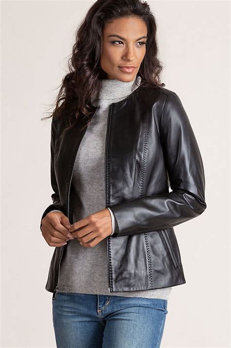 Casual Leather Jacket High Quality Leather Jacket Black Leather