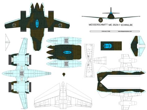 4D paper airplane - Paper Airplane Template, Early Jet, Fighter Jet