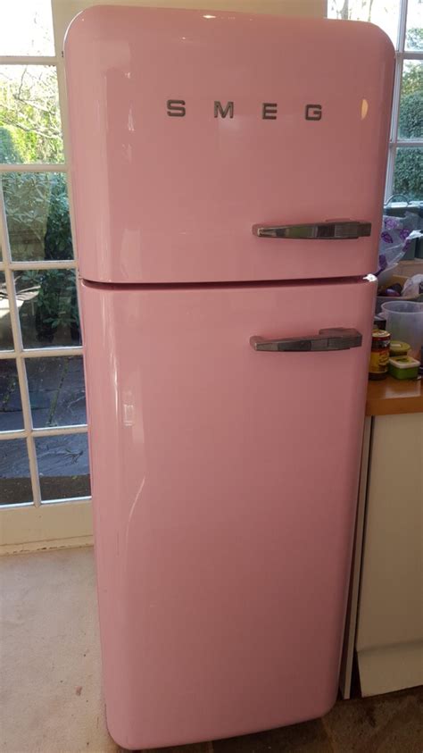 Pink Smeg Fridge Freezer Excellent Condition In N2 London For £40000