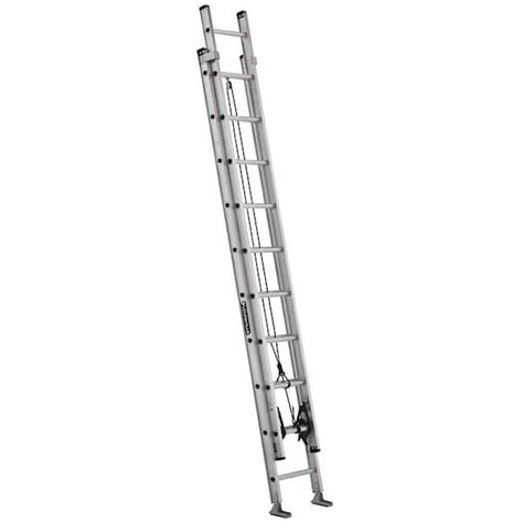 Louisville Ladder 20 Ft Aluminum Extension Ladder With 300 Lbs Load