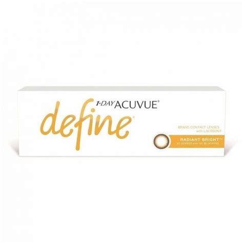 Acuvue 1 Day Define Radiant Bright Soft Coloured Contact Lenses