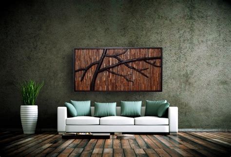 Recycled Wood Contemporary Wall Art Brings The Outdoors
