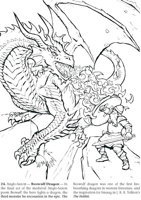 Fire Breathing Dragon Coloring Page At Free