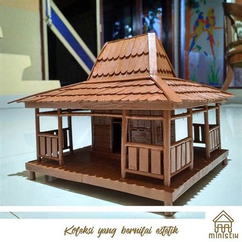 Cara Membuat Miniatur Rumah Adat Sunda Delinews Tapanuli
