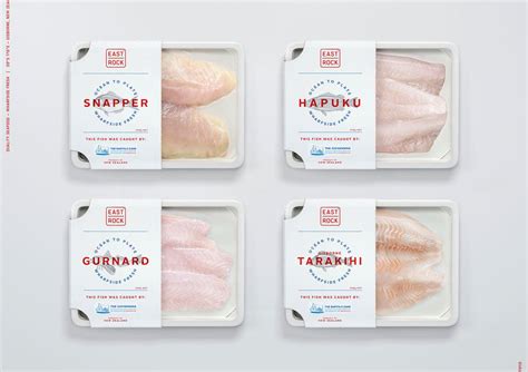 This Seafood Packaging Has A Clean Look Dieline Design Branding