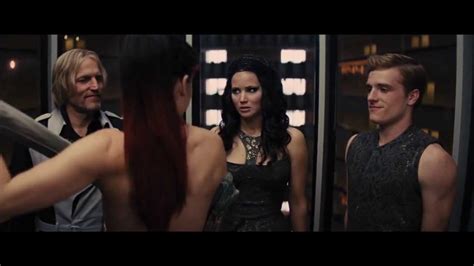 Hunger Games Catching Fire Johanna Elevator Striptease YouTube