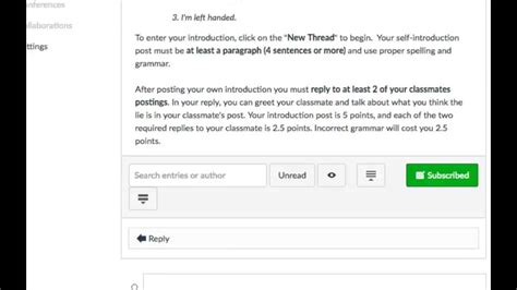 How To Post In A Discussion Board In Canvas Youtube