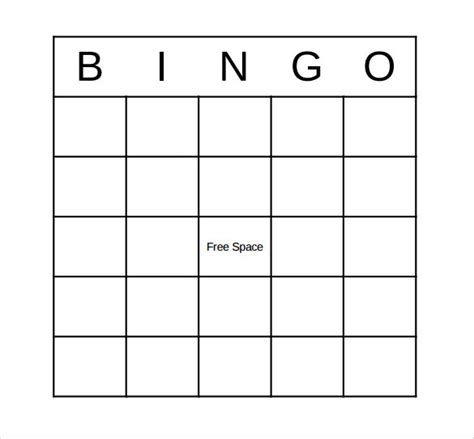 Free 12 Sample Bingo Card Templates In Pdf Printable Bingo Cards
