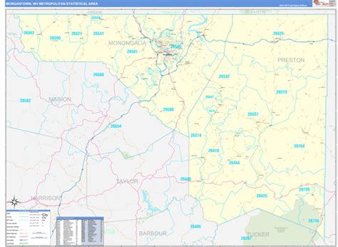 Maps Of Morgantown Metro Area West Virginia