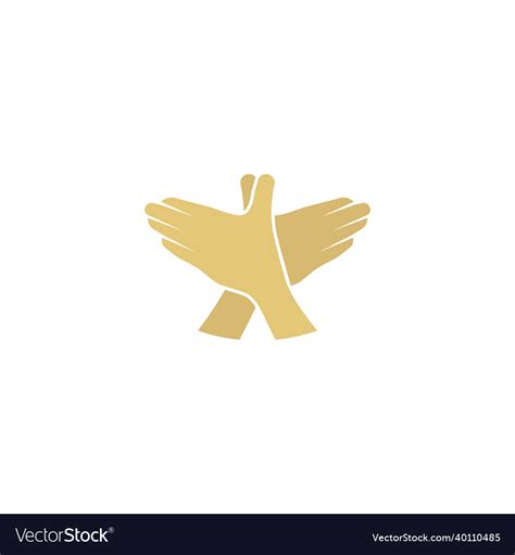 Hand Gesture Bird Royalty Free Vector Image Vectorstock