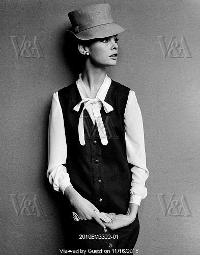 Jean Shrimpton In A Mary Quant Cardigan Shift And Long