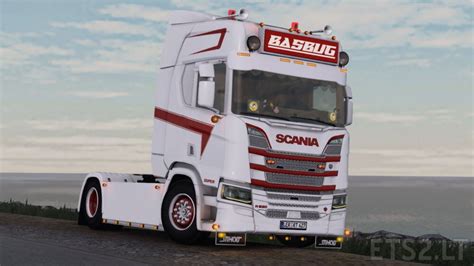 Red White Holland Style Skin For Scania R 2016 Ets2 Mods