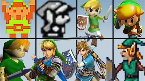 Evolución De Link Legend Of Zelda Videojuegos 1986 2019 Youtube