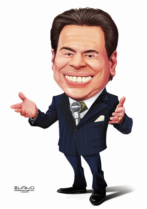 A Caricature Of A Man In A Suit And Tie With His Hands Out