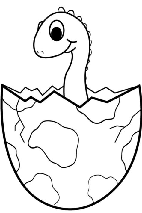 Get Simple Dinosaur Coloring Pages For Kids Background Colorist