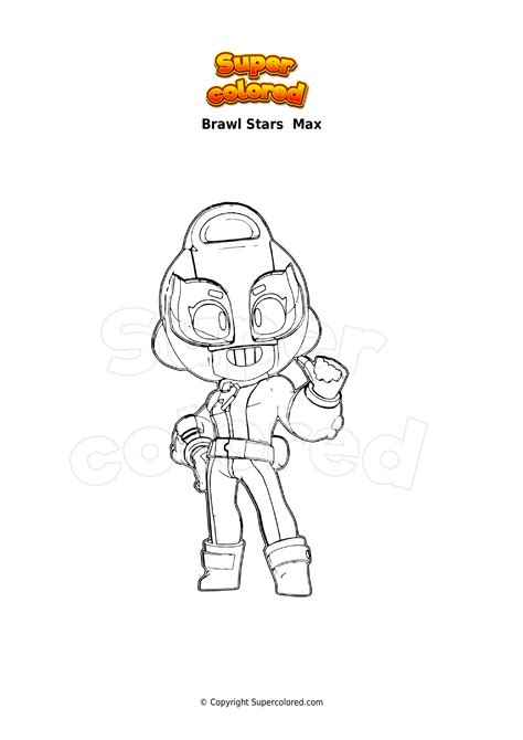 Dibujo Para Colorear Brawl Stars Max