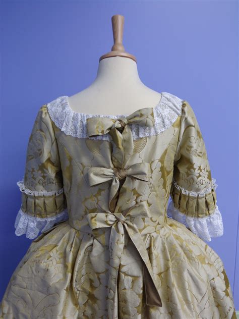 Back View Of Georgian Dress For A Young Lady 1780 90 Made By The