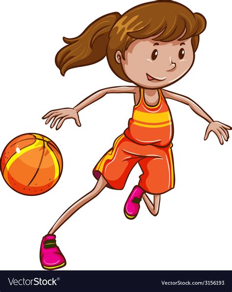 Female Basketball Player Svg