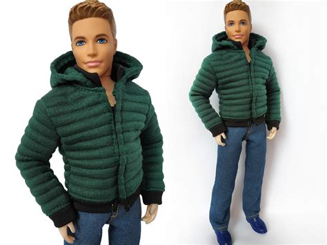 Ken Doll Clothes Ken Jacket Ken Winter Coat Jacket Ken Etsy