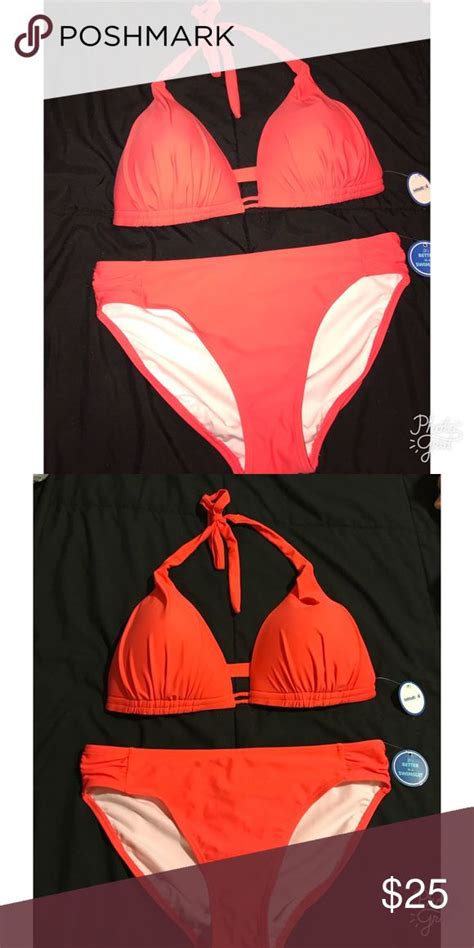 Coral Colored Bathing Suit Never Worn Bought For A Vacation Swimsuits