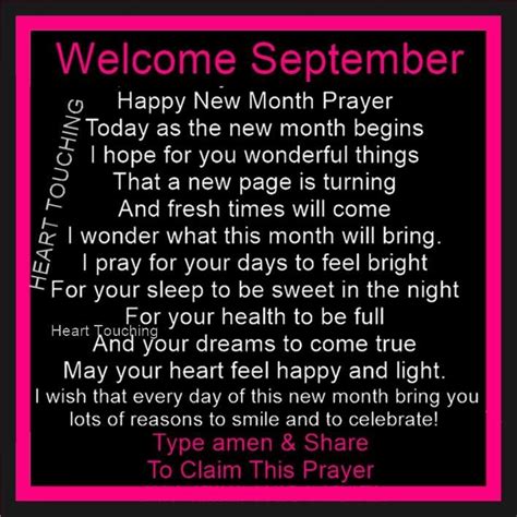 Happy New Month Prayer For September Pictures Photos And Images For