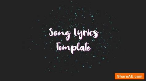 Download free slideshow templates, logo reveals, intros, customizable typography motion graphics, christmas templates and more! Videohive Lyrics Template 23345179 » free after effects ...