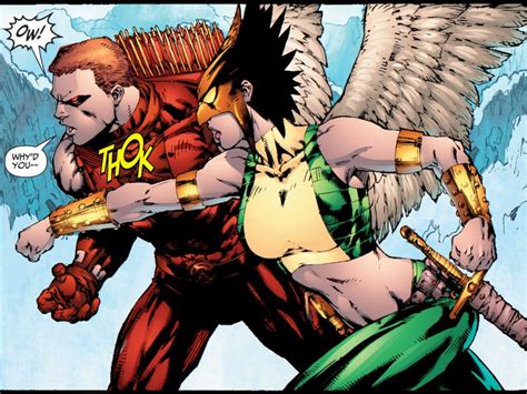 Hawkgirl And Red Arrow Hawkgirl Hawkman Comic Books Art Comic Art