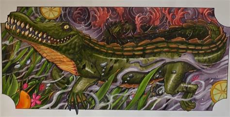 Florida Inspired Neo Traditional Alligator Painting By James Williston