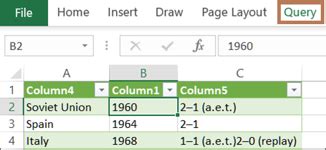 No Saved Queries In Excel
