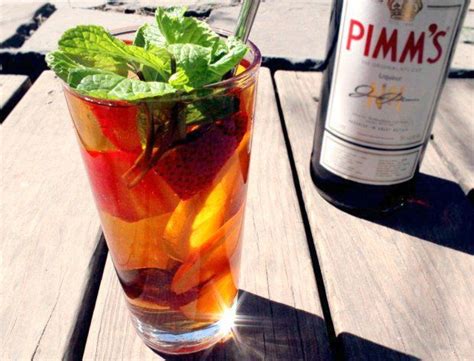 The Pimms Cup Is Traditionally Served Tall With Layers Of Summer