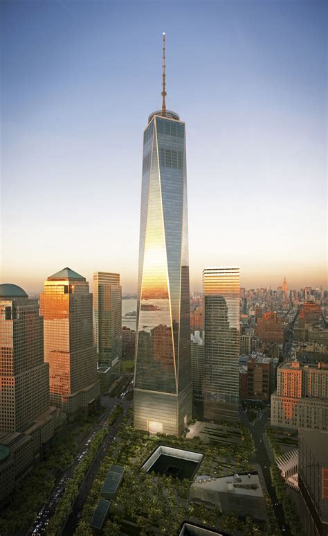 In Updated Designs For 1 World Trade Center Does The Spire Still Look
