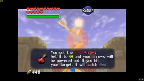 Only one piece is required to get the fireproof protection. The Legend Of Zelda: Ocarina Of Time - Fire Arrows location - YouTube