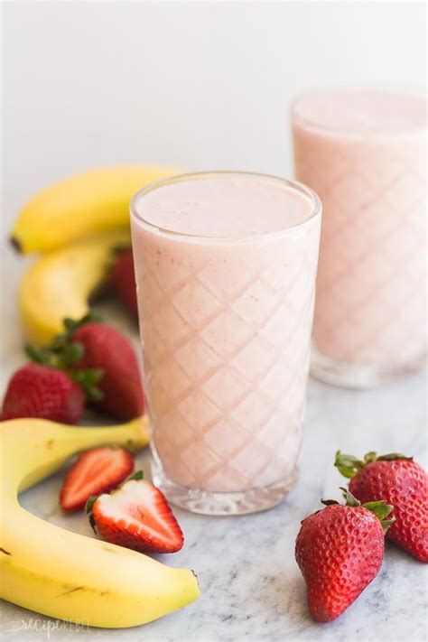 This Healthy Strawberry Banana Smoothie Recipe Is Easy To Make And Great F Strawberry Banana