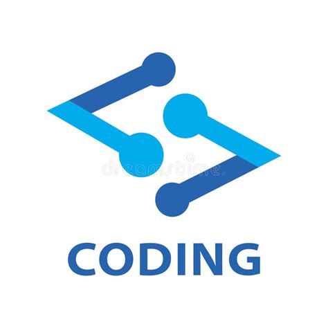 Vector Logo Of Coding And It Companies Stock Illustration