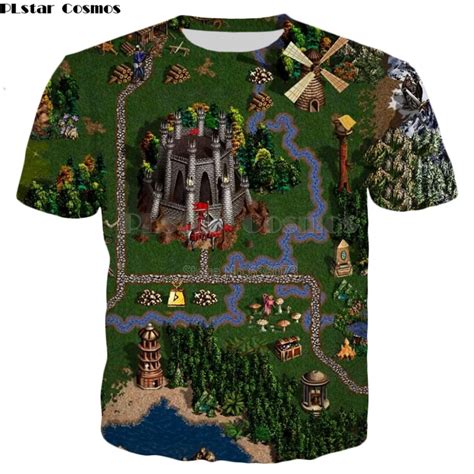 Разпродажба Plstar Cosmos 2019 Summer New Fashion T Shirt Classic Game Heroes Of Might And Magic