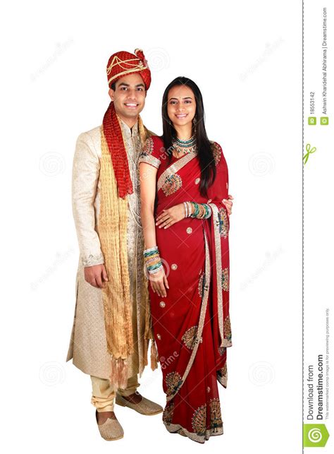 couple  traditional costume  tamil nadu india vector
