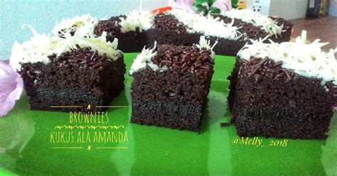 Berikut ini beberapa resep brownies panggang, kukus amanda, lumer, chocolatos dari yang sederhana sampai komplit. Resep Brownies Kukus ala Amanda #pr_BrowniesDcc oleh Melly_NoGoeslaw - Cookpad