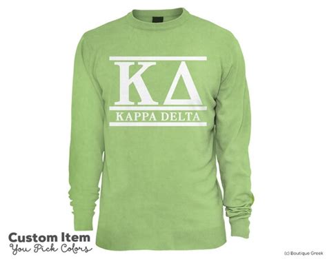 Kd Kappa Delta Custom Comfort Colors Classic Sorority