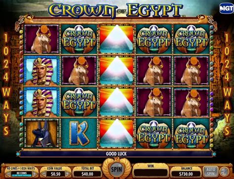 crown of egypt slots play for free or real money at