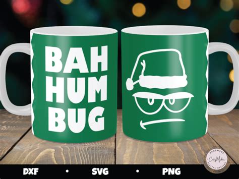 Bah Humbug Mug Press Graphic By Cattymaker · Creative Fabrica