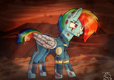 Semi Grimdark Artist Pixelponyart Rainbow Dash Pegasus Pony Alternate Timeline